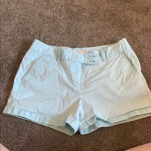 Powder blue/light teal shorts size 6
